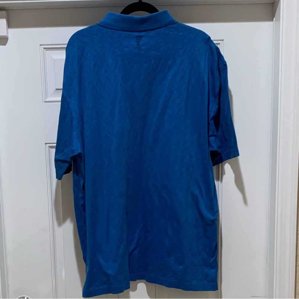 GOLF POLO XXL ASHWORTH BANDON DUNES Oregon Golf Links Argyle Pattern Blue XXL - Picture 4 of 9